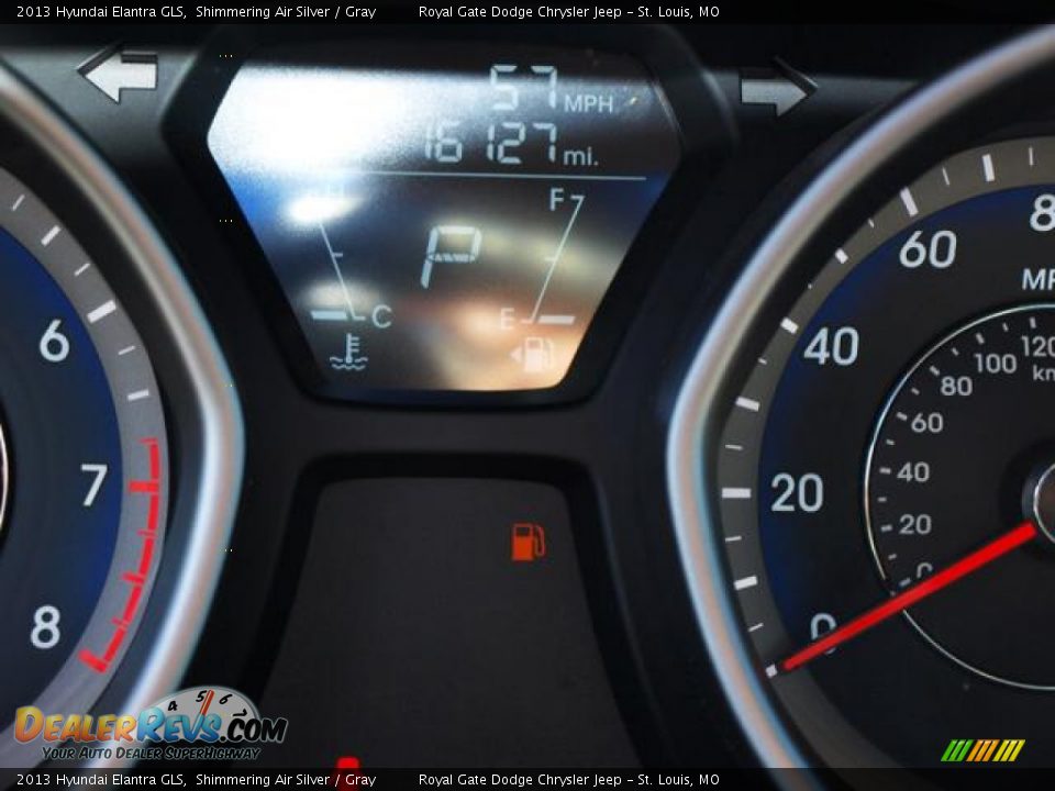 2013 Hyundai Elantra GLS Shimmering Air Silver / Gray Photo #13