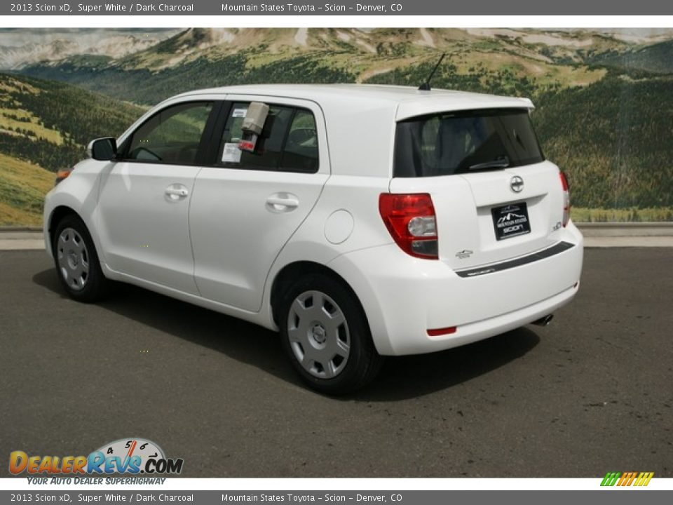 2013 Scion xD Super White / Dark Charcoal Photo #2