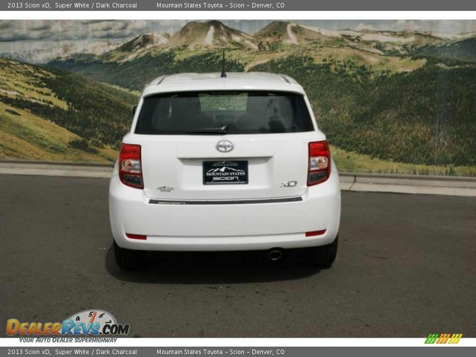 2013 Scion xD Super White / Dark Charcoal Photo #4