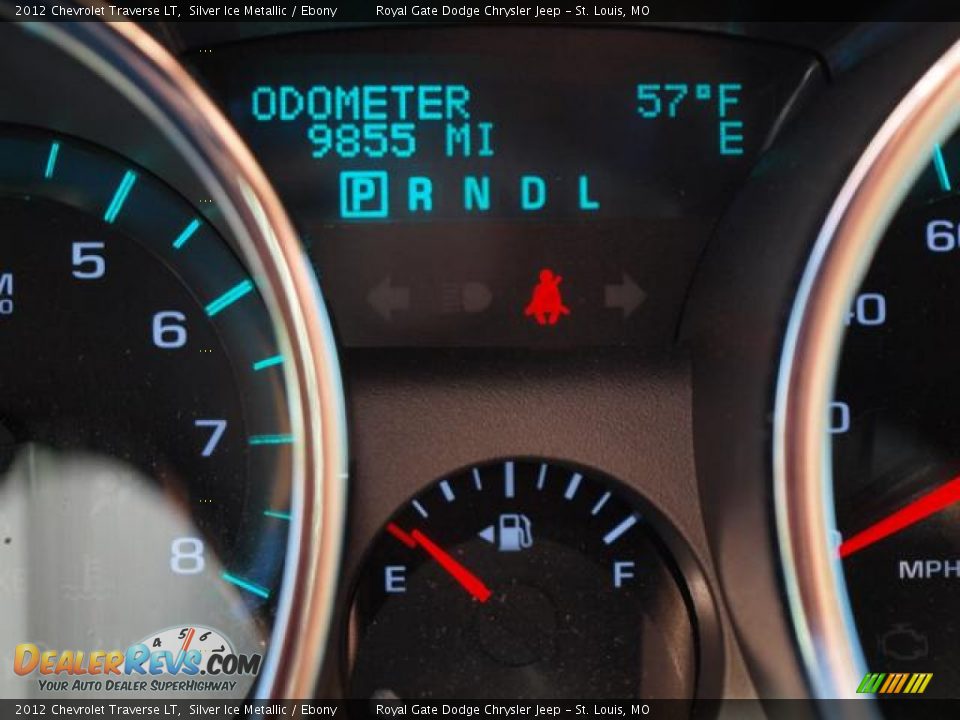 2012 Chevrolet Traverse LT Silver Ice Metallic / Ebony Photo #14