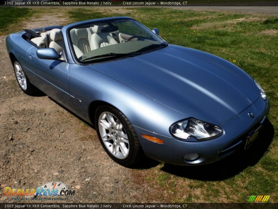 Front 3/4 View of 2002 Jaguar XK XK8 Convertible Photo #3