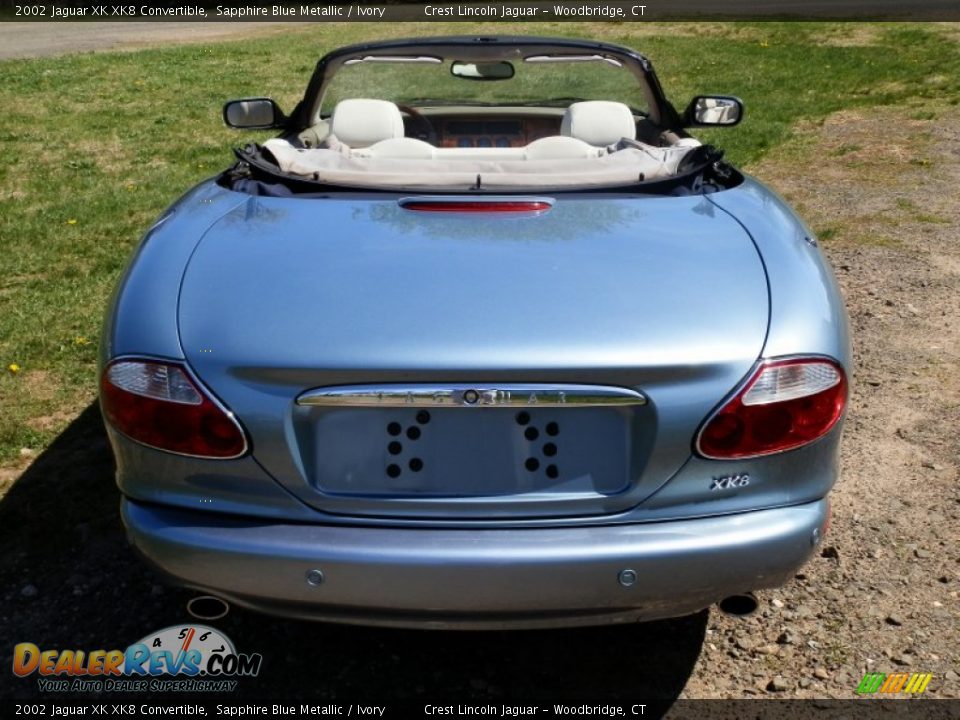 Sapphire Blue Metallic 2002 Jaguar XK XK8 Convertible Photo #5
