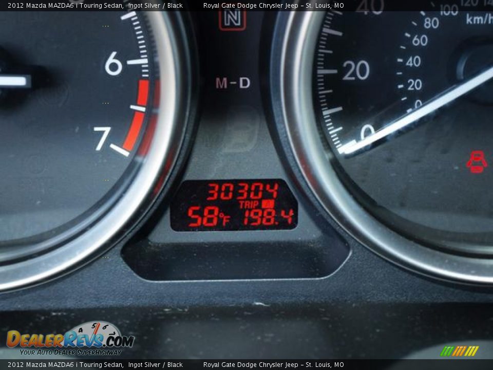 2012 Mazda MAZDA6 i Touring Sedan Ingot Silver / Black Photo #14