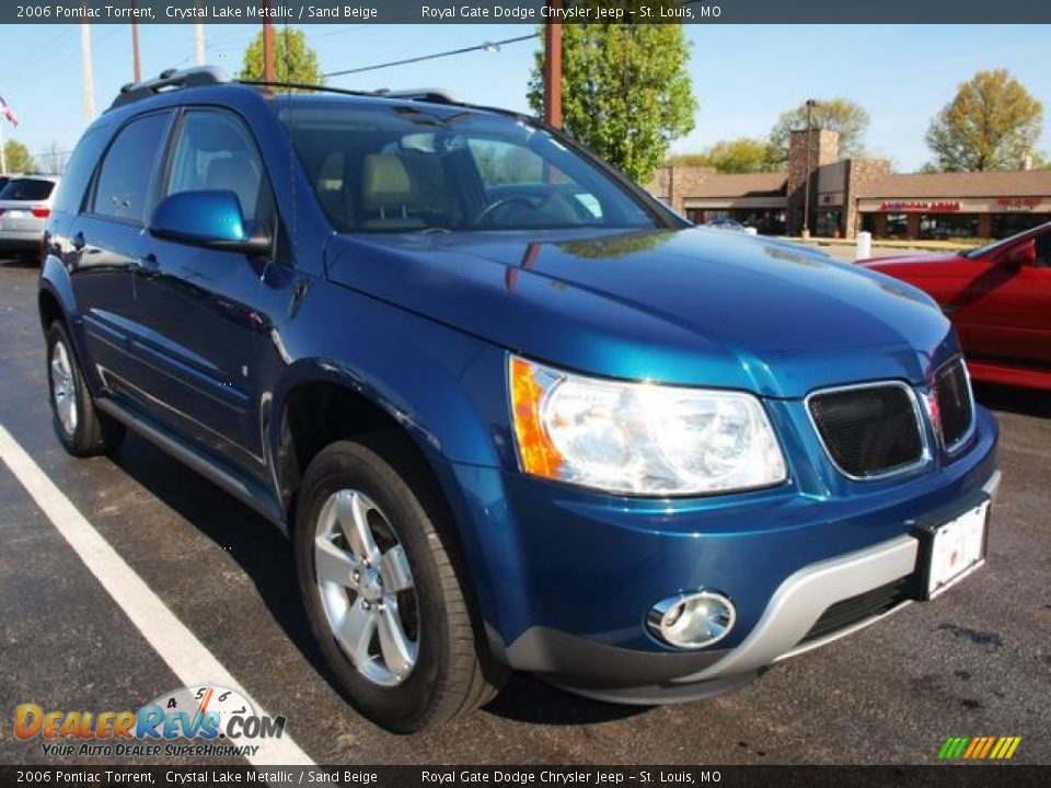 2006 Pontiac Torrent Crystal Lake Metallic / Sand Beige Photo #2