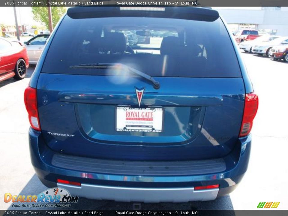2006 Pontiac Torrent Crystal Lake Metallic / Sand Beige Photo #6