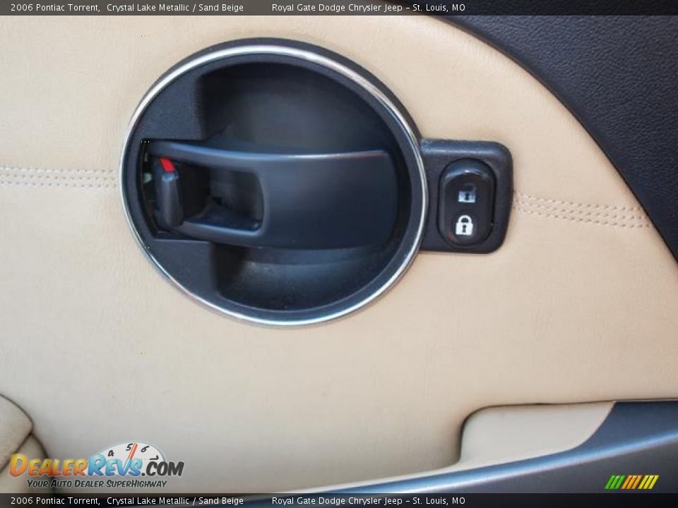 2006 Pontiac Torrent Crystal Lake Metallic / Sand Beige Photo #14