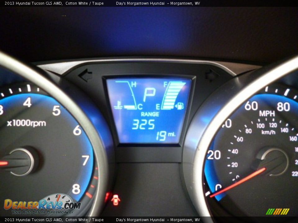 2013 Hyundai Tucson GLS AWD Cotton White / Taupe Photo #20