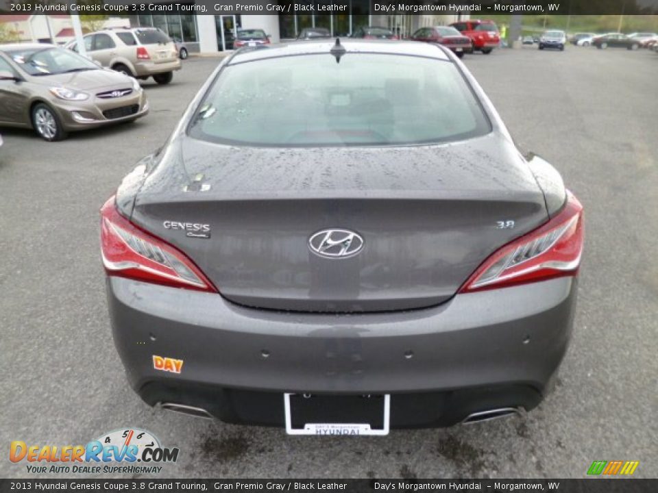 2013 Hyundai Genesis Coupe 3.8 Grand Touring Gran Premio Gray / Black Leather Photo #6