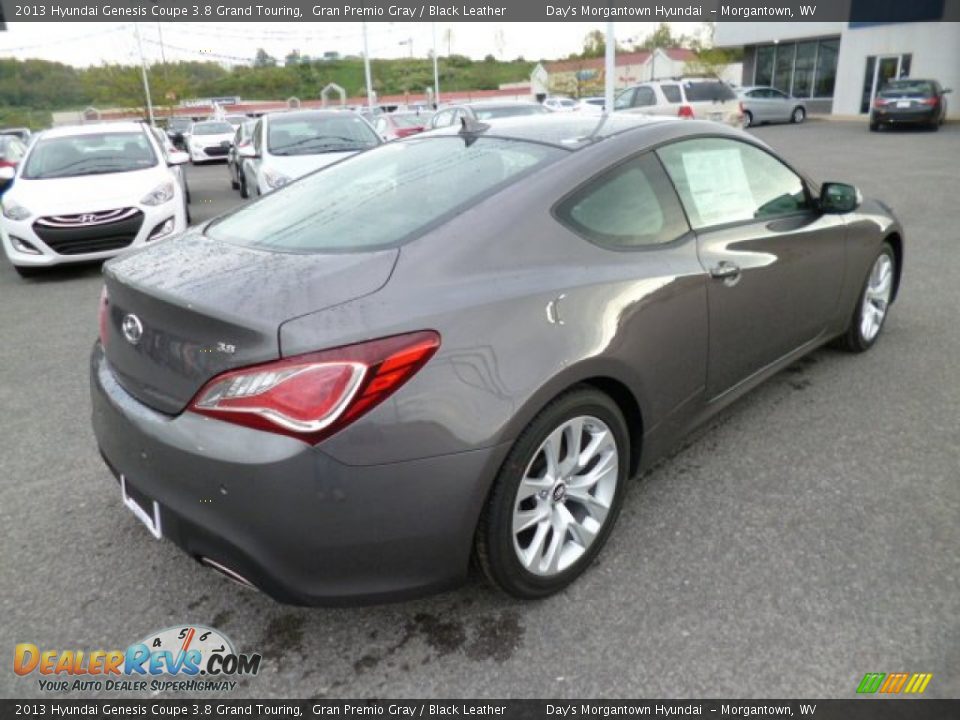 2013 Hyundai Genesis Coupe 3.8 Grand Touring Gran Premio Gray / Black Leather Photo #7