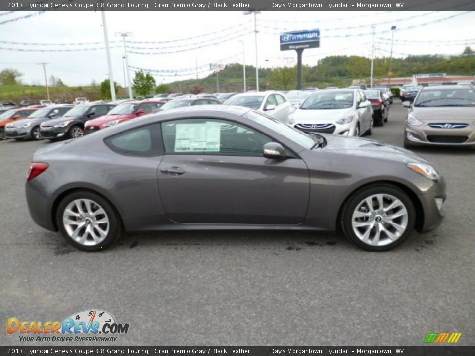 2013 Hyundai Genesis Coupe 3.8 Grand Touring Gran Premio Gray / Black Leather Photo #8