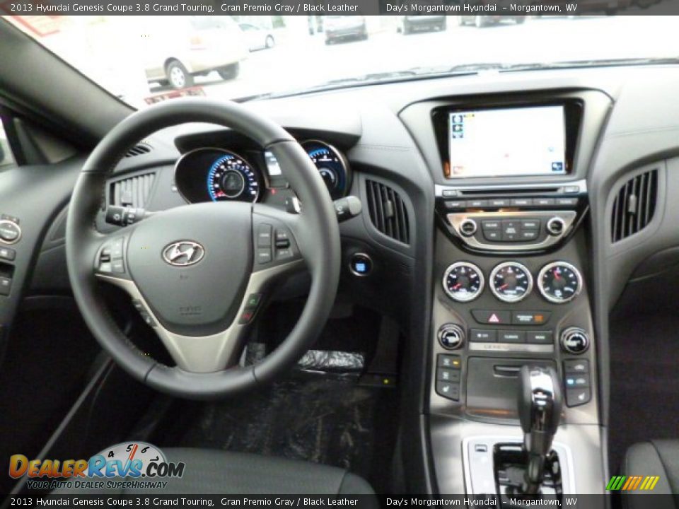 2013 Hyundai Genesis Coupe 3.8 Grand Touring Gran Premio Gray / Black Leather Photo #14