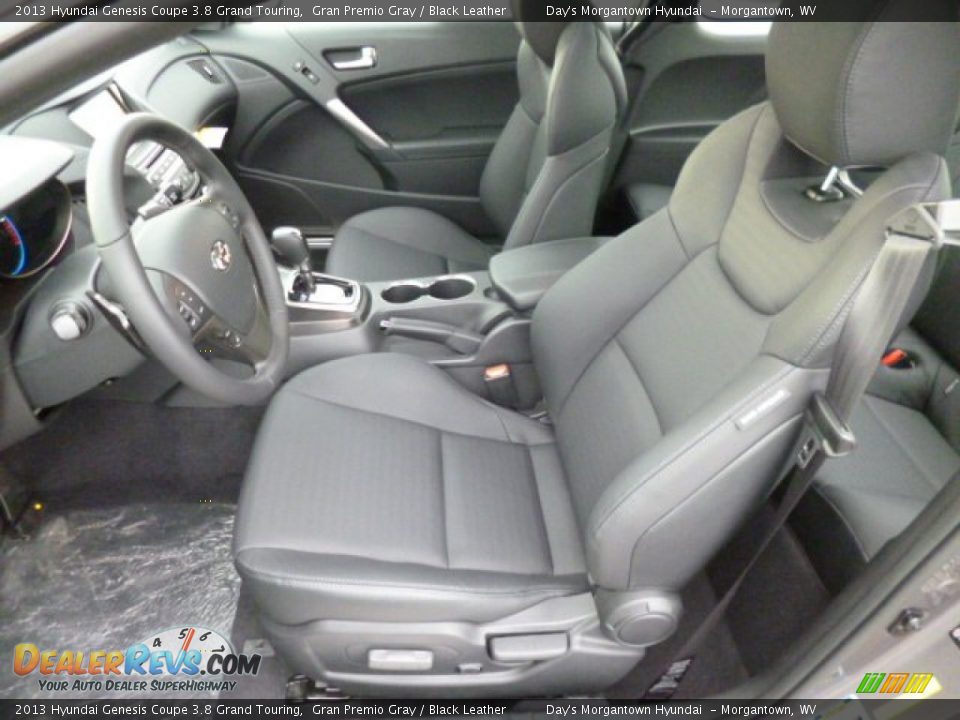 2013 Hyundai Genesis Coupe 3.8 Grand Touring Gran Premio Gray / Black Leather Photo #15