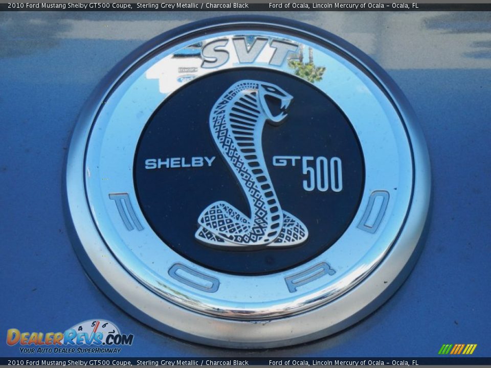 2010 Ford Mustang Shelby GT500 Coupe Sterling Grey Metallic / Charcoal Black Photo #9