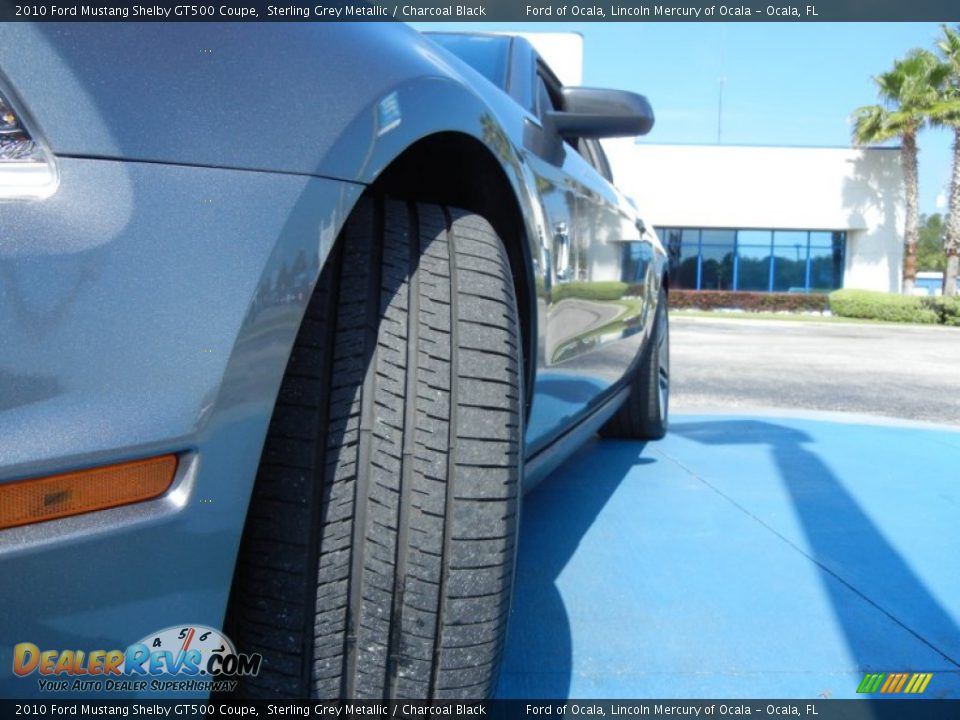 2010 Ford Mustang Shelby GT500 Coupe Sterling Grey Metallic / Charcoal Black Photo #10