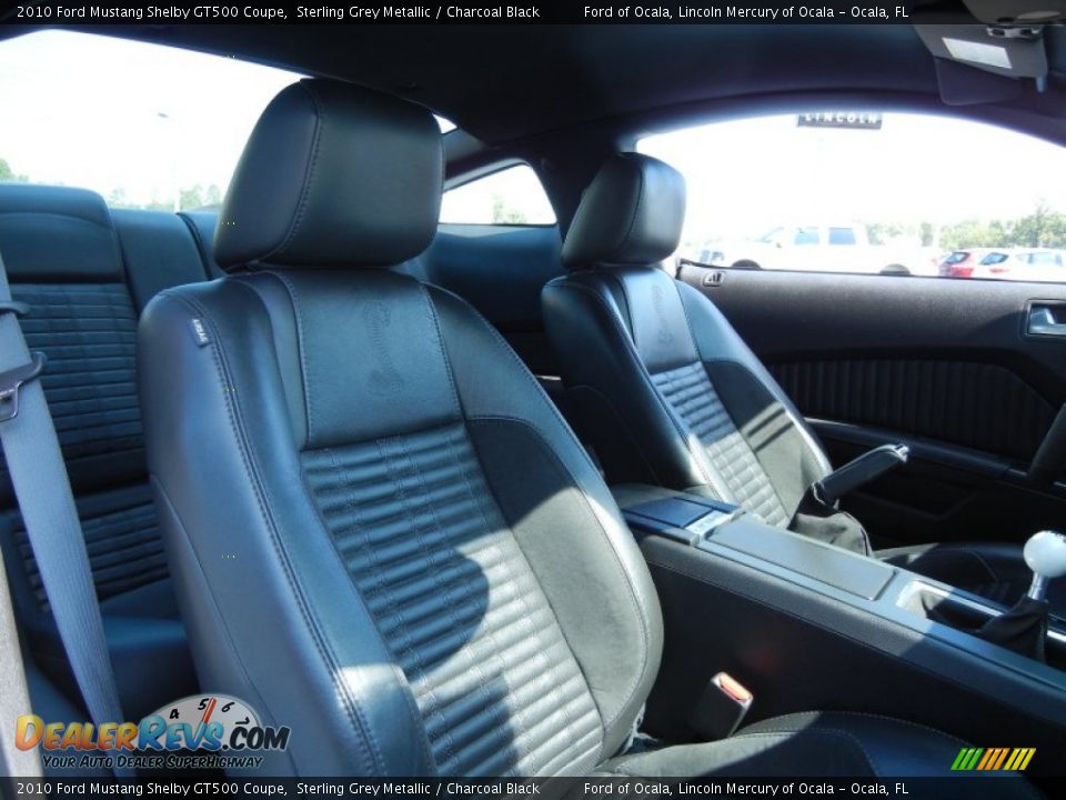 2010 Ford Mustang Shelby GT500 Coupe Sterling Grey Metallic / Charcoal Black Photo #17
