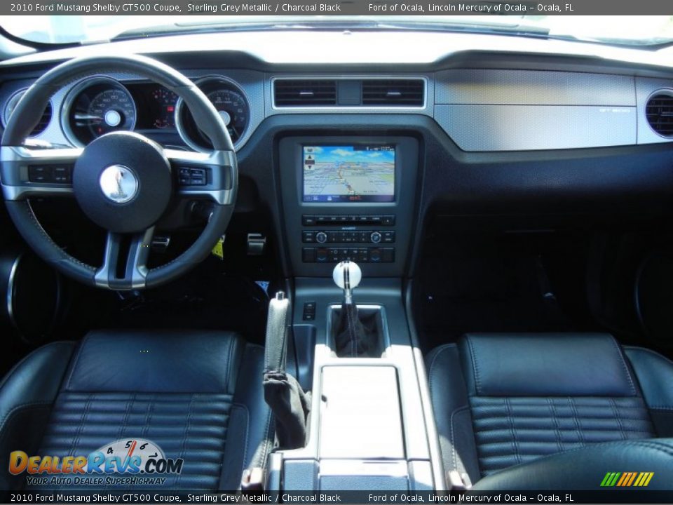 2010 Ford Mustang Shelby GT500 Coupe Sterling Grey Metallic / Charcoal Black Photo #18