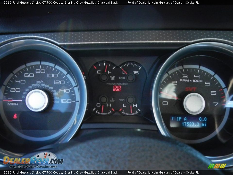 2010 Ford Mustang Shelby GT500 Coupe Gauges Photo #20