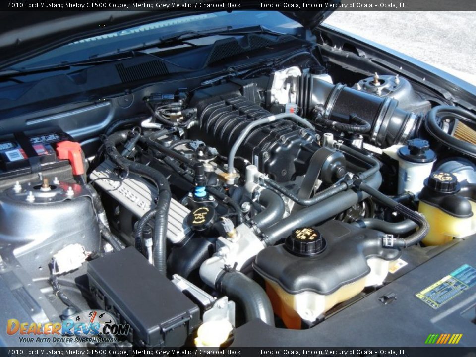 2010 Ford Mustang Shelby GT500 Coupe 5.4 Liter Supercharged DOHC 32-Valve VVT V8 Engine Photo #25