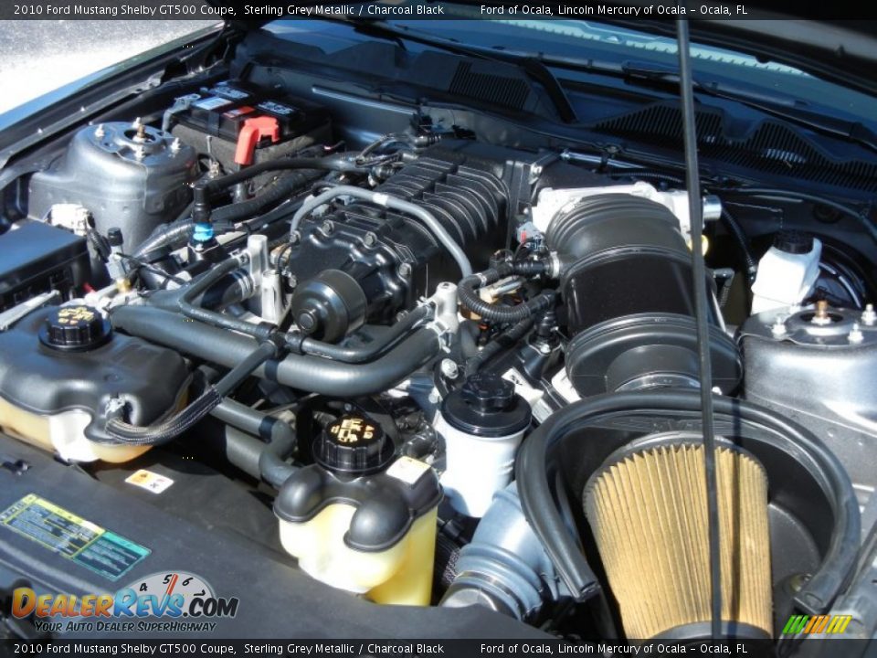 2010 Ford Mustang Shelby GT500 Coupe 5.4 Liter Supercharged DOHC 32-Valve VVT V8 Engine Photo #26