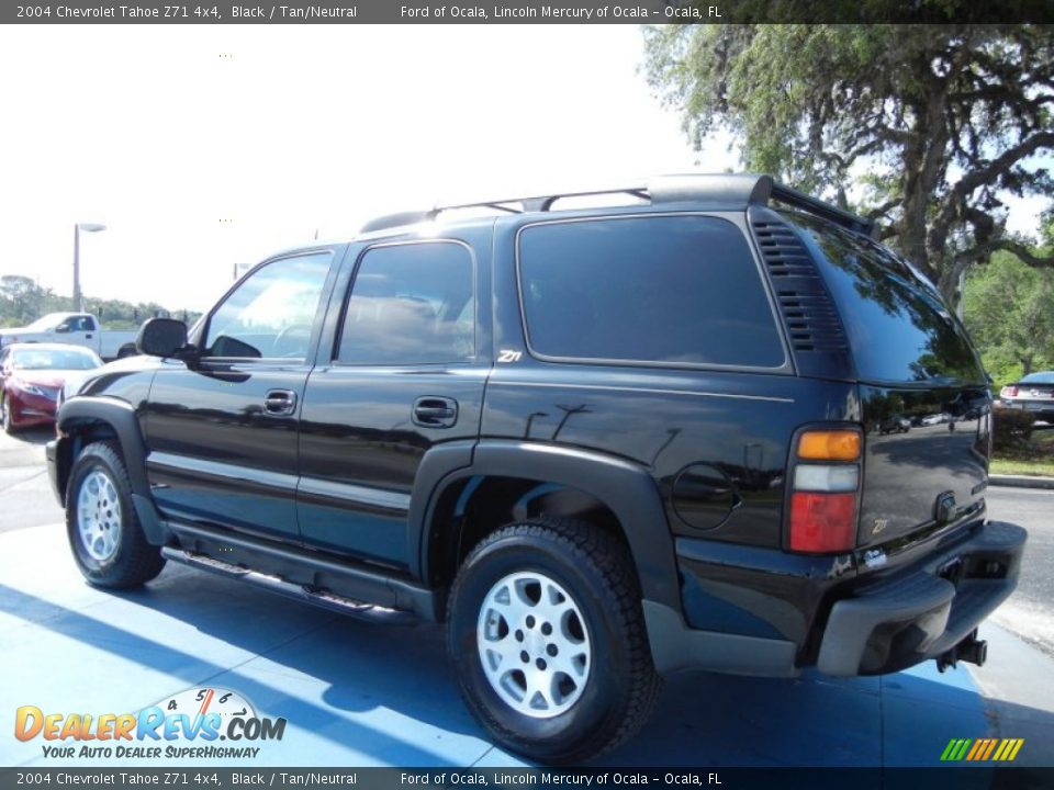 2004 Chevrolet Tahoe Z71 4x4 Black / Tan/Neutral Photo #3