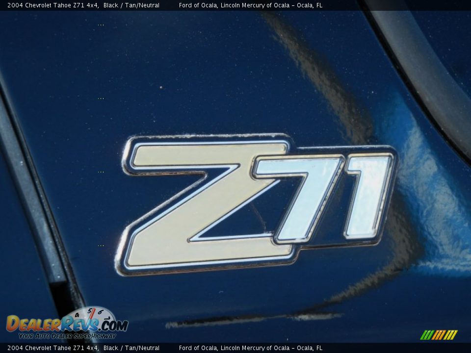 2004 Chevrolet Tahoe Z71 4x4 Black / Tan/Neutral Photo #9