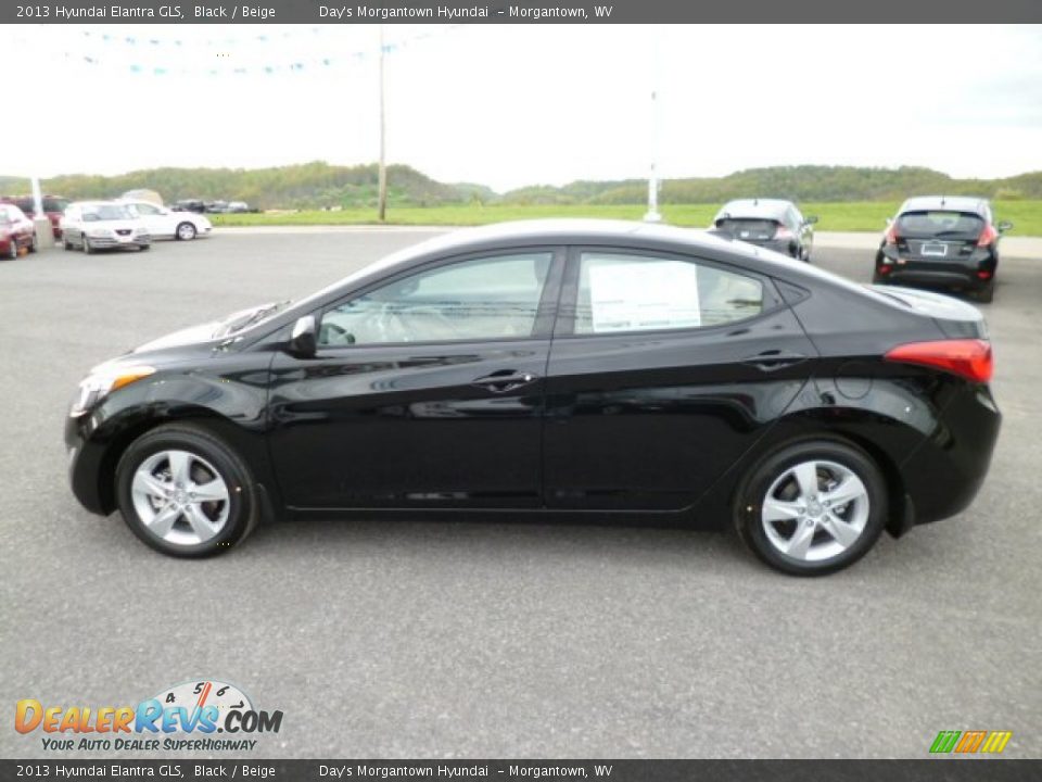 2013 Hyundai Elantra GLS Black / Beige Photo #4
