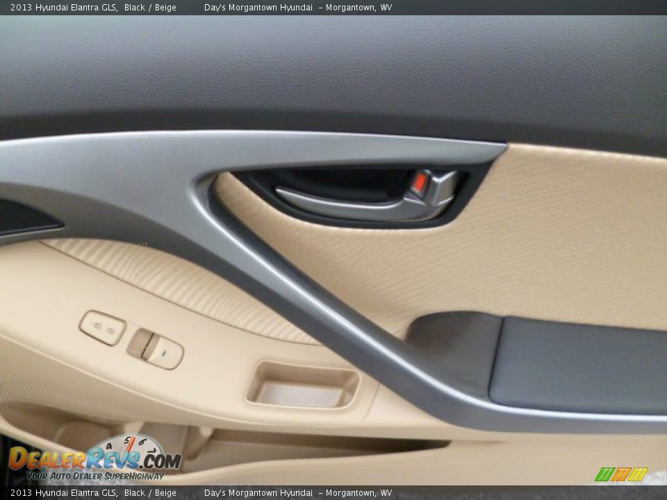2013 Hyundai Elantra GLS Black / Beige Photo #11