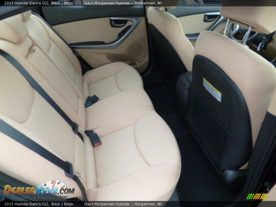 2013 Hyundai Elantra GLS Black / Beige Photo #12