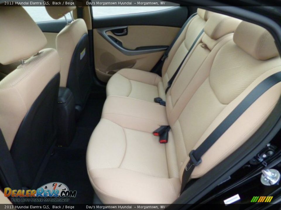 2013 Hyundai Elantra GLS Black / Beige Photo #13