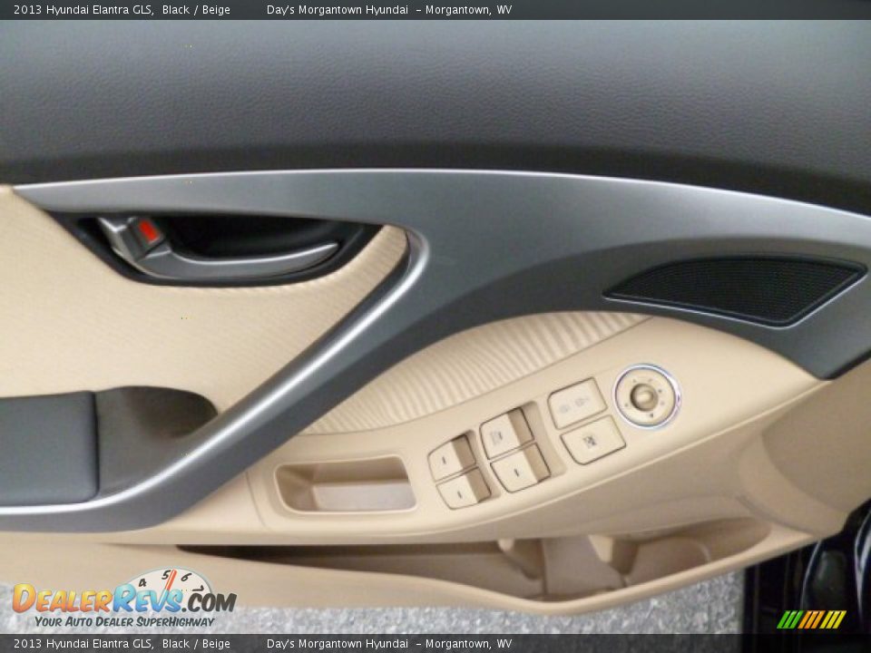 2013 Hyundai Elantra GLS Black / Beige Photo #17
