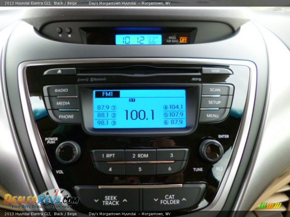 2013 Hyundai Elantra GLS Black / Beige Photo #19