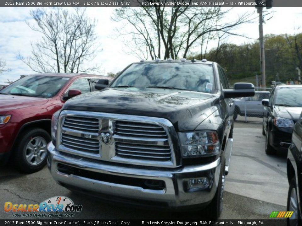 2013 Ram 2500 Big Horn Crew Cab 4x4 Black / Black/Diesel Gray Photo #1
