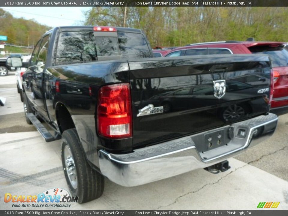 2013 Ram 2500 Big Horn Crew Cab 4x4 Black / Black/Diesel Gray Photo #2