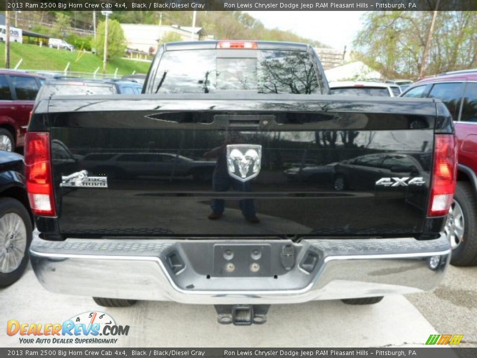 2013 Ram 2500 Big Horn Crew Cab 4x4 Black / Black/Diesel Gray Photo #3