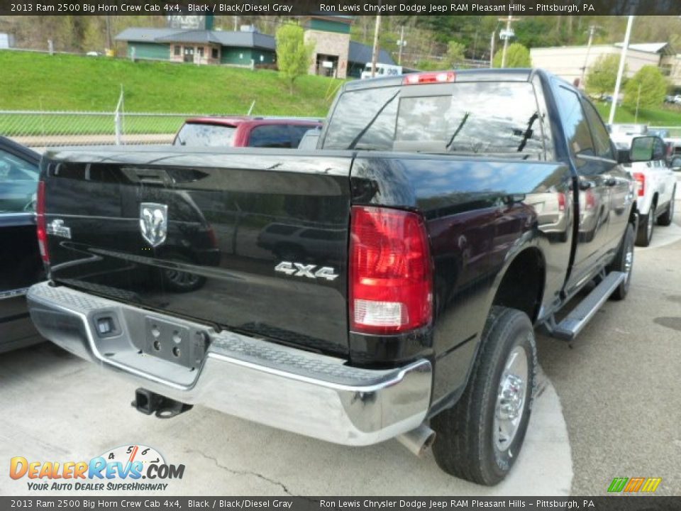 2013 Ram 2500 Big Horn Crew Cab 4x4 Black / Black/Diesel Gray Photo #5