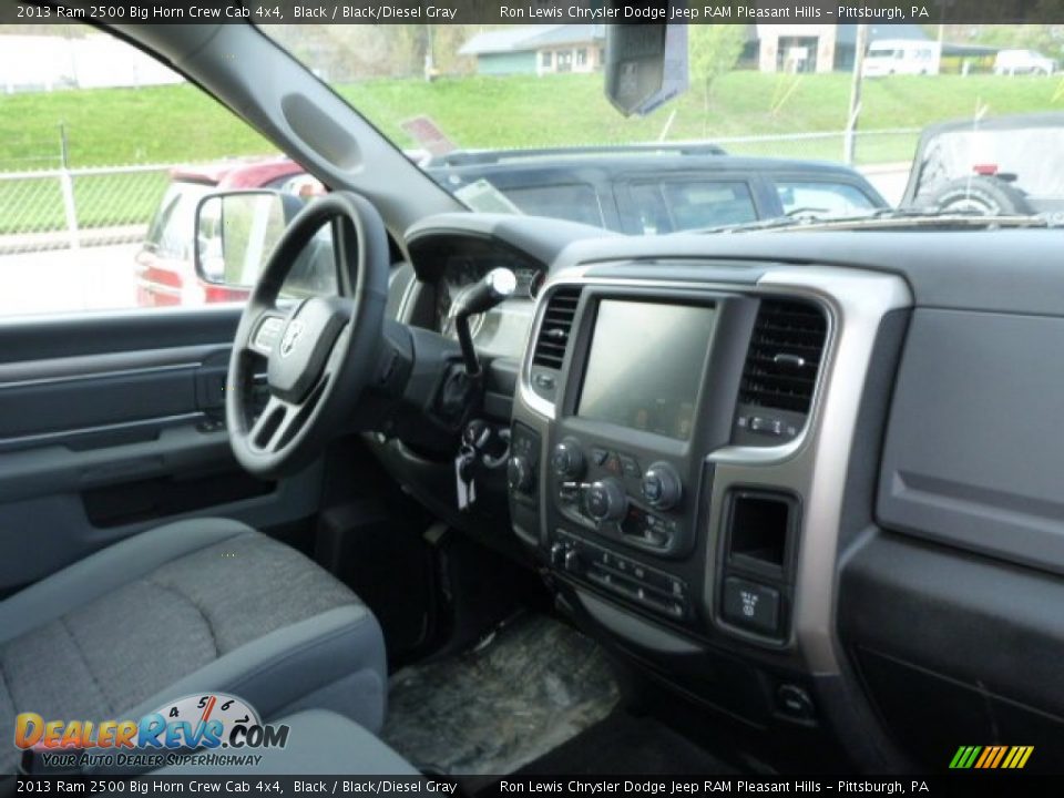 2013 Ram 2500 Big Horn Crew Cab 4x4 Black / Black/Diesel Gray Photo #6