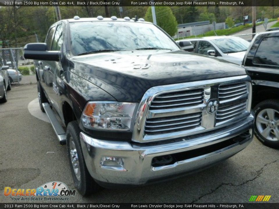 2013 Ram 2500 Big Horn Crew Cab 4x4 Black / Black/Diesel Gray Photo #8