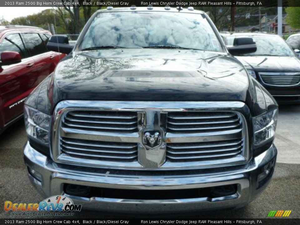 2013 Ram 2500 Big Horn Crew Cab 4x4 Black / Black/Diesel Gray Photo #9
