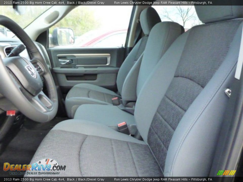 2013 Ram 2500 Big Horn Crew Cab 4x4 Black / Black/Diesel Gray Photo #11