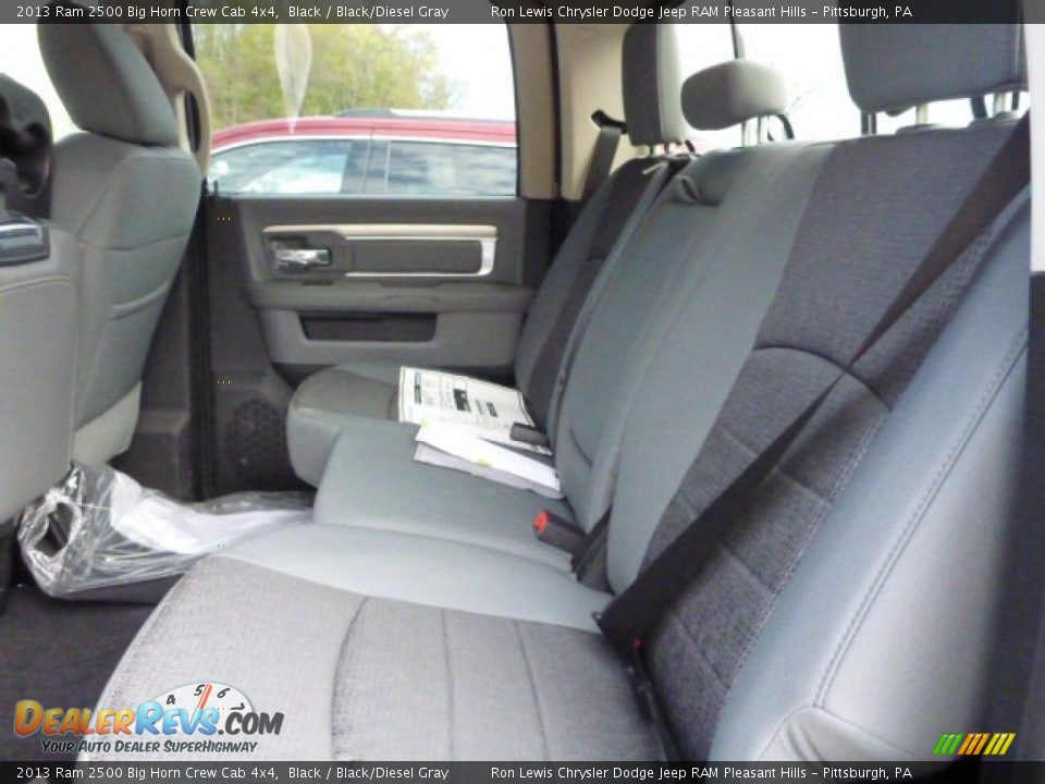 2013 Ram 2500 Big Horn Crew Cab 4x4 Black / Black/Diesel Gray Photo #12