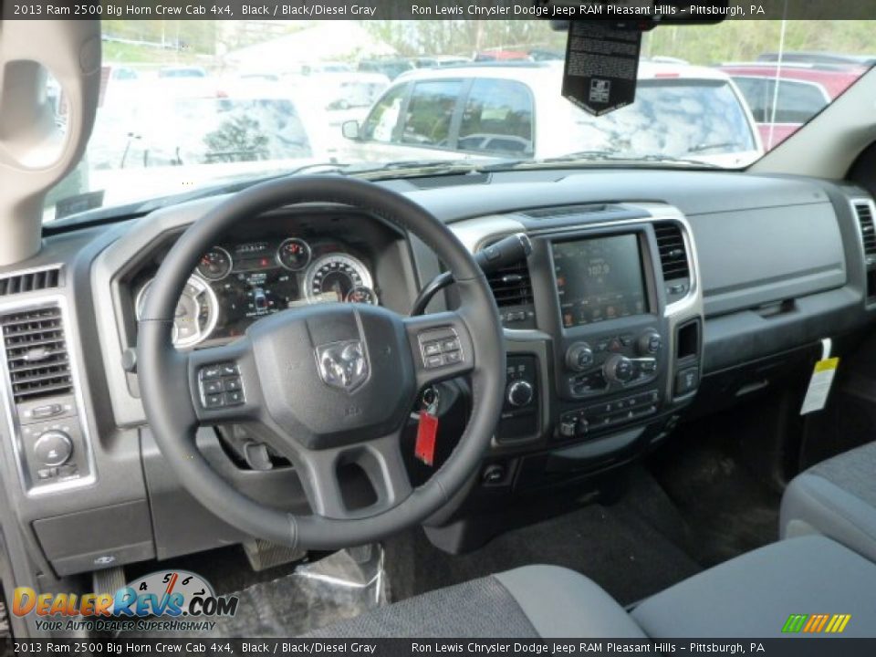 2013 Ram 2500 Big Horn Crew Cab 4x4 Black / Black/Diesel Gray Photo #13