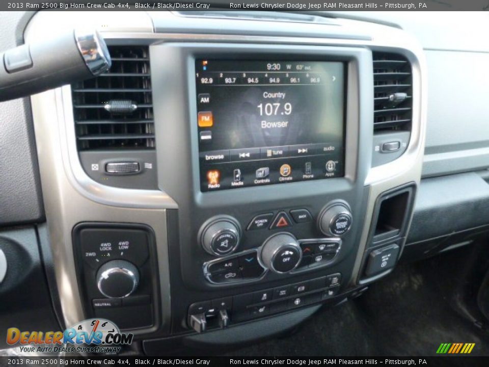 2013 Ram 2500 Big Horn Crew Cab 4x4 Black / Black/Diesel Gray Photo #19