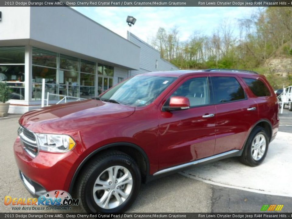 2013 Dodge Durango Crew AWD Deep Cherry Red Crystal Pearl / Dark Graystone/Medium Graystone Photo #1