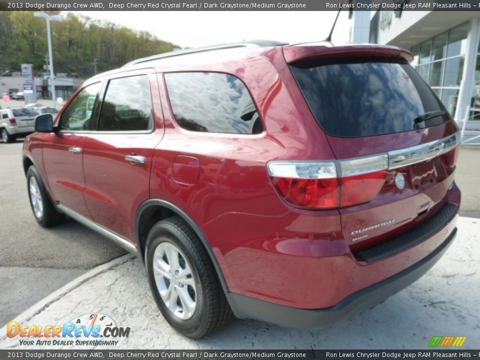 2013 Dodge Durango Crew AWD Deep Cherry Red Crystal Pearl / Dark Graystone/Medium Graystone Photo #3