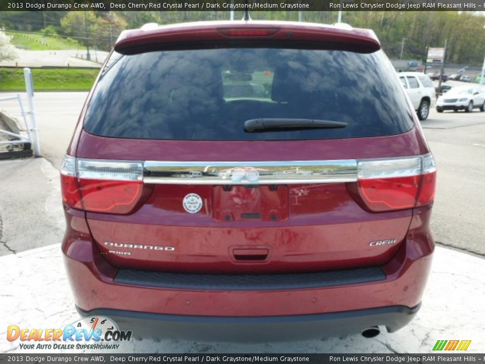 2013 Dodge Durango Crew AWD Deep Cherry Red Crystal Pearl / Dark Graystone/Medium Graystone Photo #4