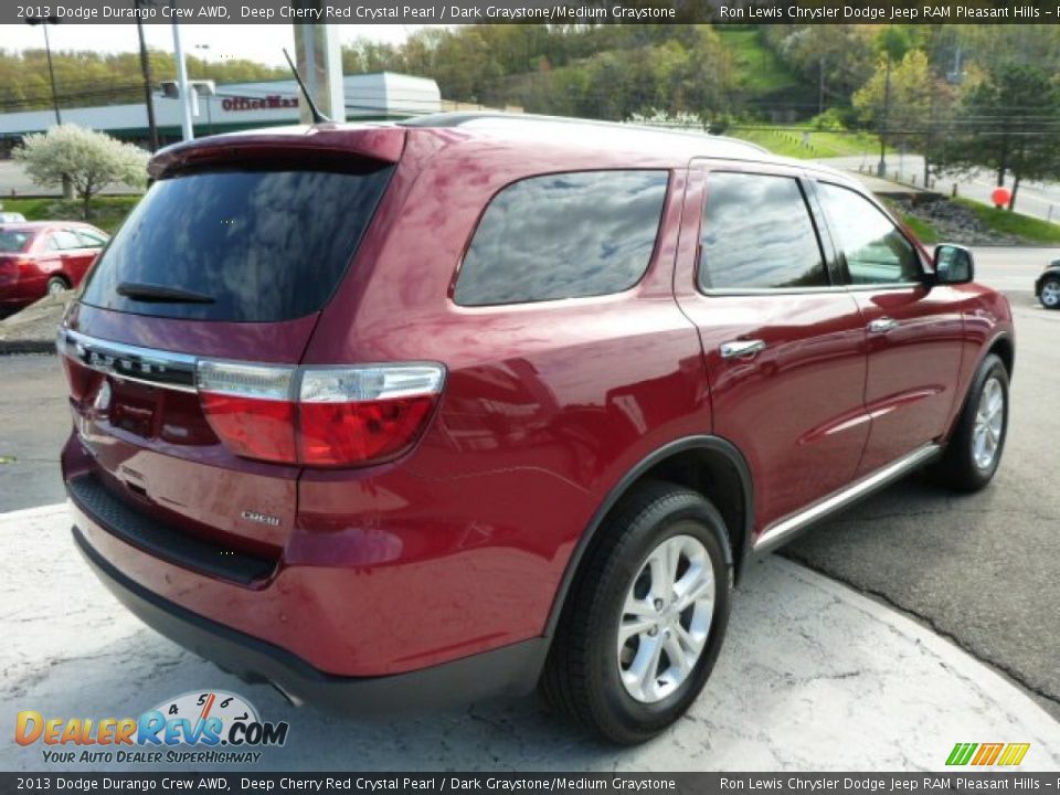 2013 Dodge Durango Crew AWD Deep Cherry Red Crystal Pearl / Dark Graystone/Medium Graystone Photo #5
