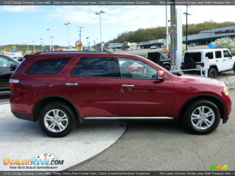2013 Dodge Durango Crew AWD Deep Cherry Red Crystal Pearl / Dark Graystone/Medium Graystone Photo #6