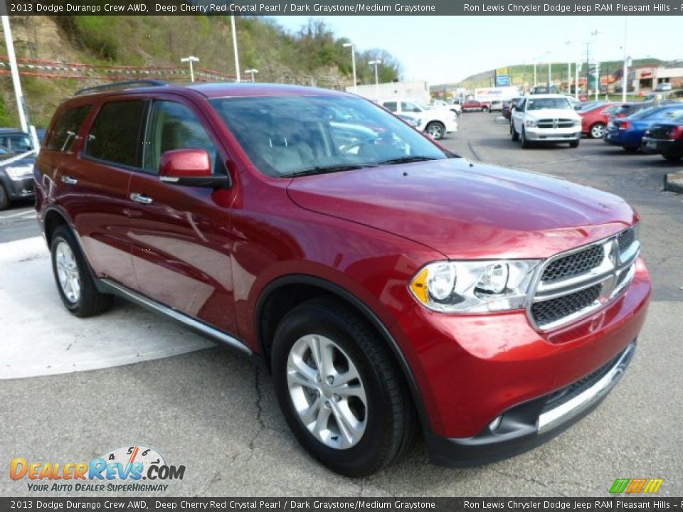 2013 Dodge Durango Crew AWD Deep Cherry Red Crystal Pearl / Dark Graystone/Medium Graystone Photo #7