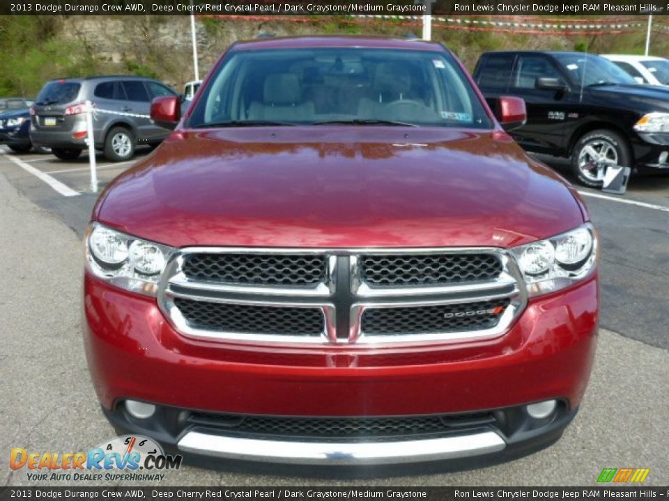 2013 Dodge Durango Crew AWD Deep Cherry Red Crystal Pearl / Dark Graystone/Medium Graystone Photo #8