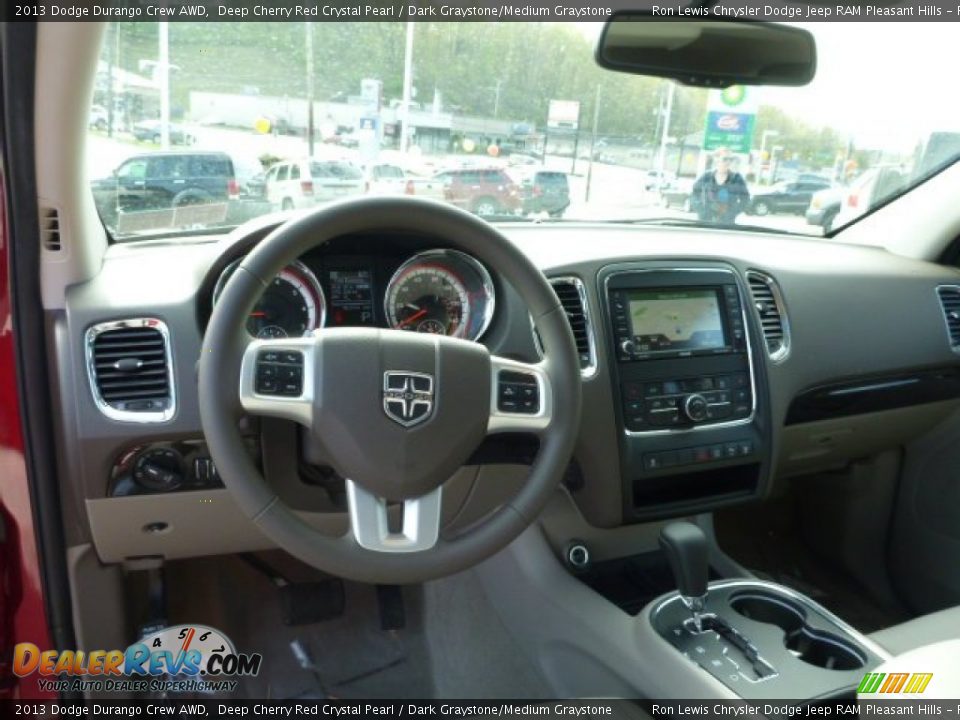 2013 Dodge Durango Crew AWD Deep Cherry Red Crystal Pearl / Dark Graystone/Medium Graystone Photo #13